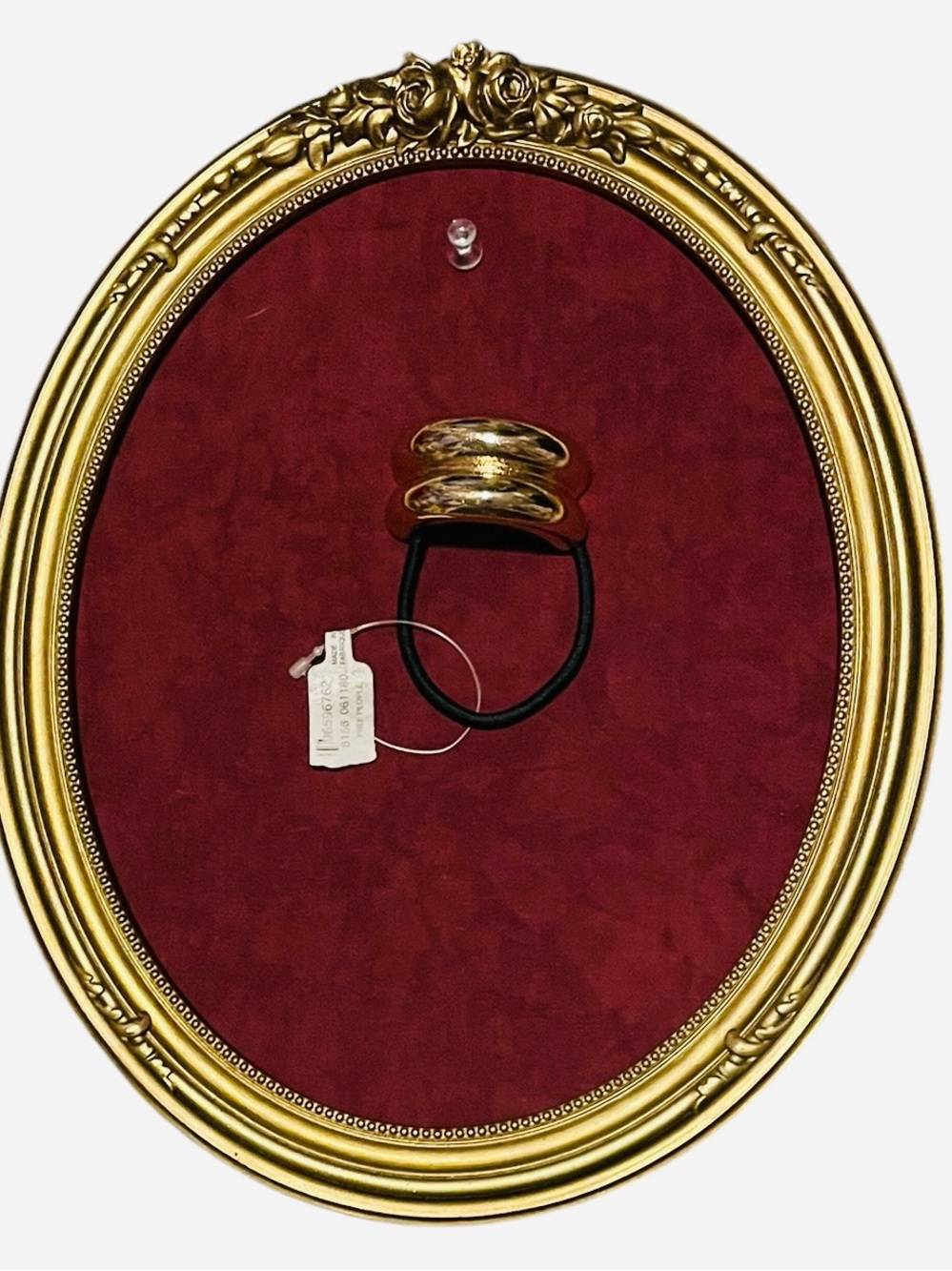 Free People Gold Toned Double Ring Hair Tie